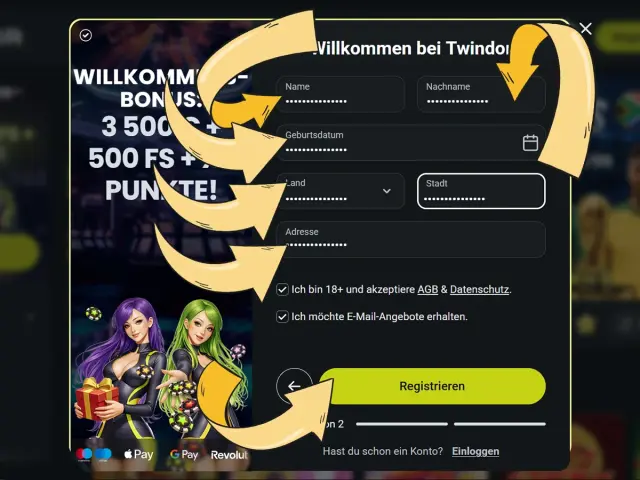Twindor Registration Step3